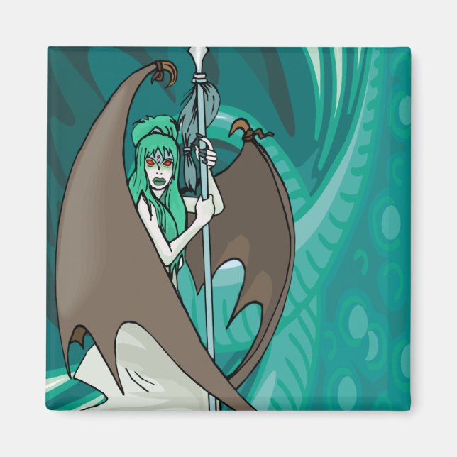 Mystical Sea Witch Magnet (Front)
