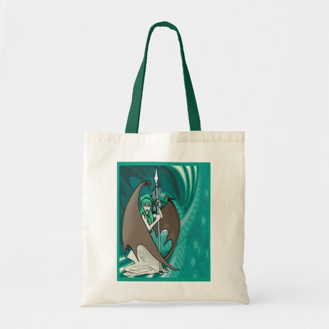 Mystical Sea Witch Tote Bag (Front)