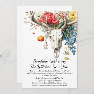 Mystical Seasons   Samhain Witches’ New Year  Invitation