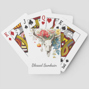 Mystical Seasons Samhain Witchy Design Playing Cards