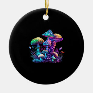 Mystical Shroom - Whimsigoth And Witchcore Wonderl Ceramic Tree Decoration