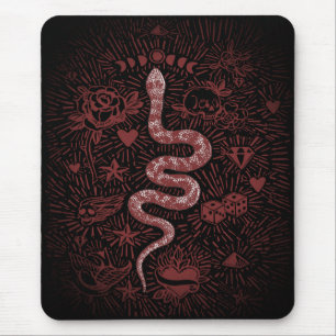 Mystical Snake Vintage Mousepad