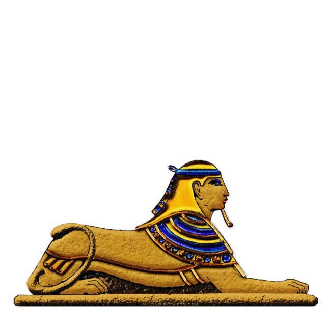 Mystical Sphinx Ancient Egypt Sculpted Gift Photo Sculpture Magnet (Front)