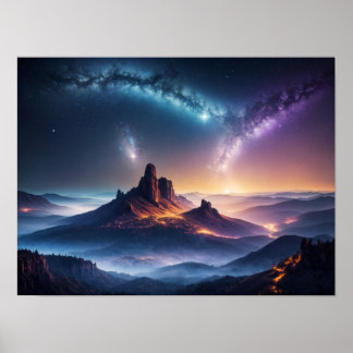 Mystical Star Cluster Poster