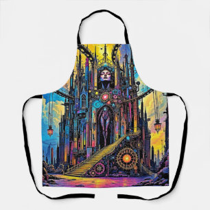 Mystical Steampunk Cathedral Apron