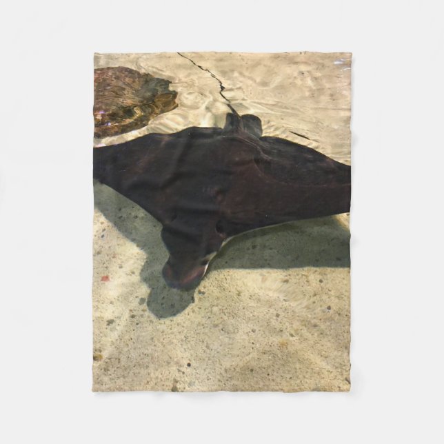 Mystical Stingray Fleece Blanket (Front)