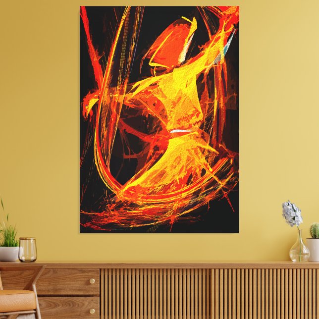 Mystical Sufi Whirling Dervish – Abstract Art Canvas Print (Insitu(LivingRoom))