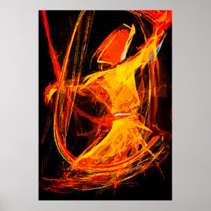 Mystical Sufi Whirling Dervish – Abstract Art Poster