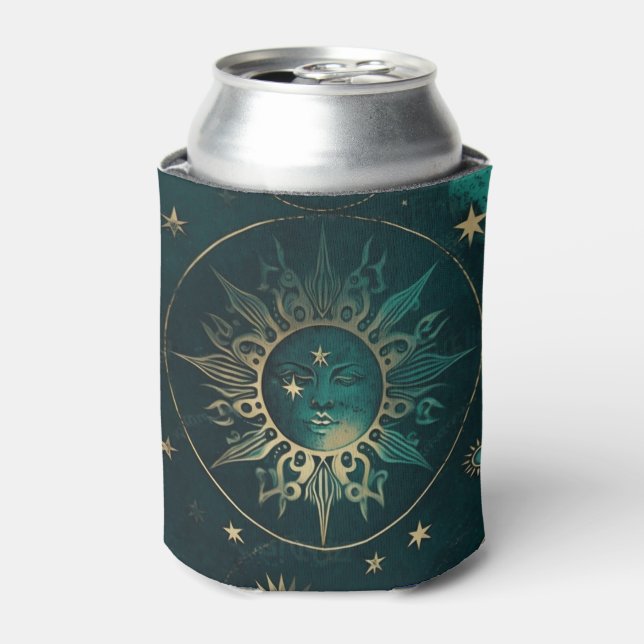 Mystical Sun Can Coolers – Stylish & Functional  (Can Front)