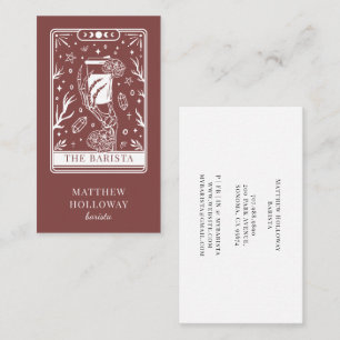 Mystical Tarot Barista Business Card