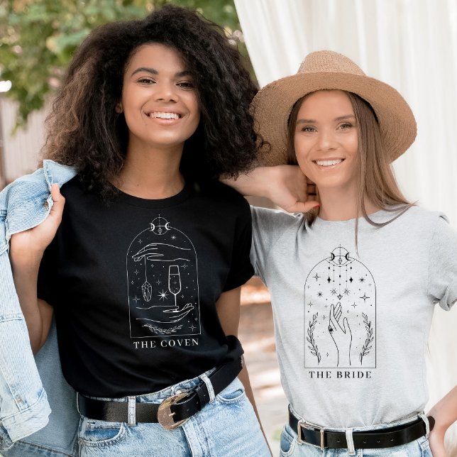 Mystical Tarot Card Bachelorette Party The Coven T-Shirt (The Bride and The Coven Mystical Tarot Card Bachelorette Party Matching T-shirts)
