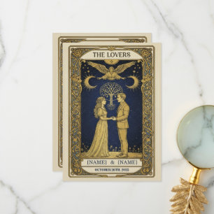 Mystical Tarot Wedding Invitation – Custom ‘The Lo