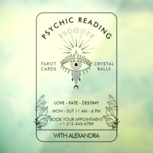 Mystical Third Eye Moon Phases Holographic  Window Cling