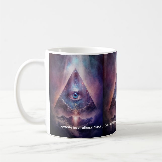 Mystical Third Eye, Spiritual Coffee Mug (Left)