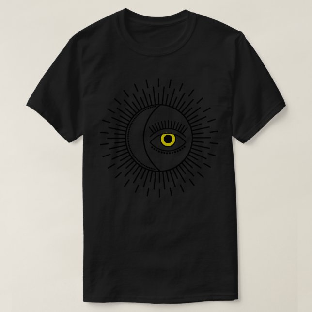 MYSTICAL THIRD EYE WITH SUN T-Shirt (Design Front)