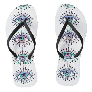 Mystical Third Eyes Spiritual Yoga Flip Flops