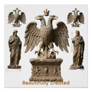 Mystical Totem of the Sacred Double-Headed Eagle R Poster