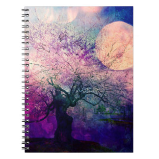 Mystical Tree and Night Moon Notebook