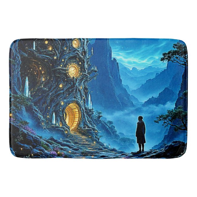 Mystical Tree Home Dreamscape Bath Mat (Front)