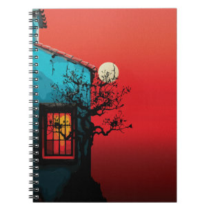 Mystical Twilight Window Scene Notebook