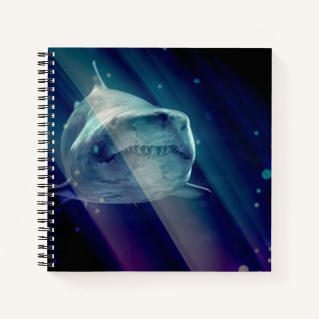Mystical Underwater Shark Notebook (Front)