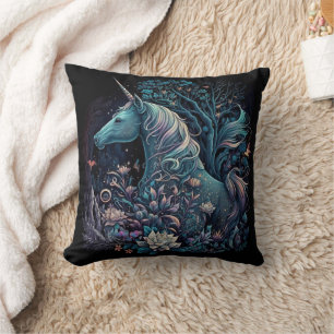 Mystical Unicorn - Fantasy Forest Cushion