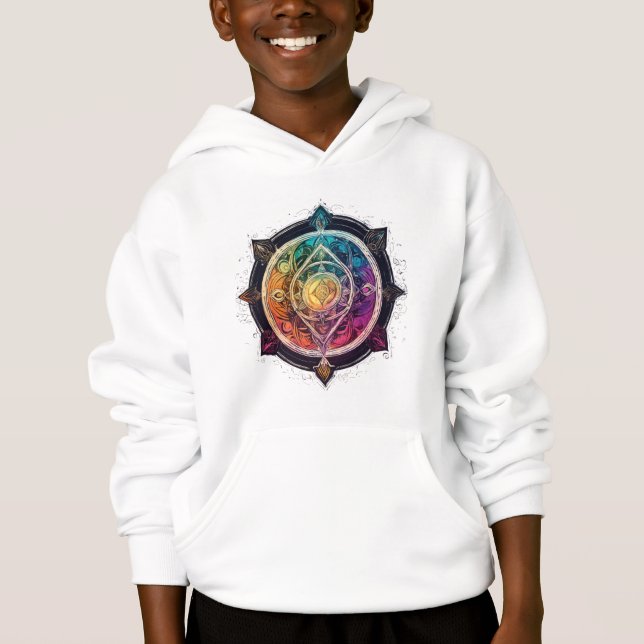  Mystical Vibes: Tattoo-Style Spiritual Logo Tee (Front)