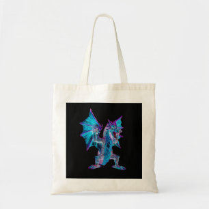 Mystical Vibrant Fantasy Aqua Dragon Everyday Tote Bag