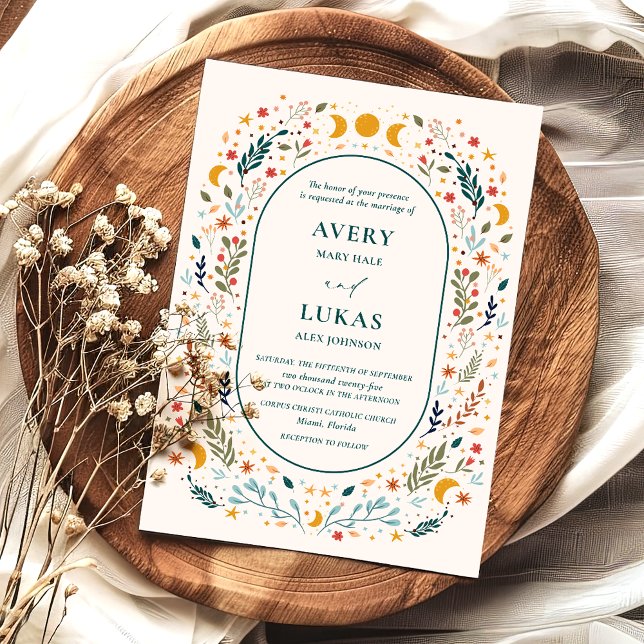 Mystical Vintage Wedding Invitation (Creator Uploaded)