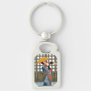 Mystical Warrior Princess Eastern Fantasy Style Key Ring