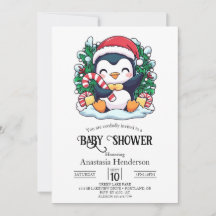 Mystical Whimsical Penguin Baby Shower