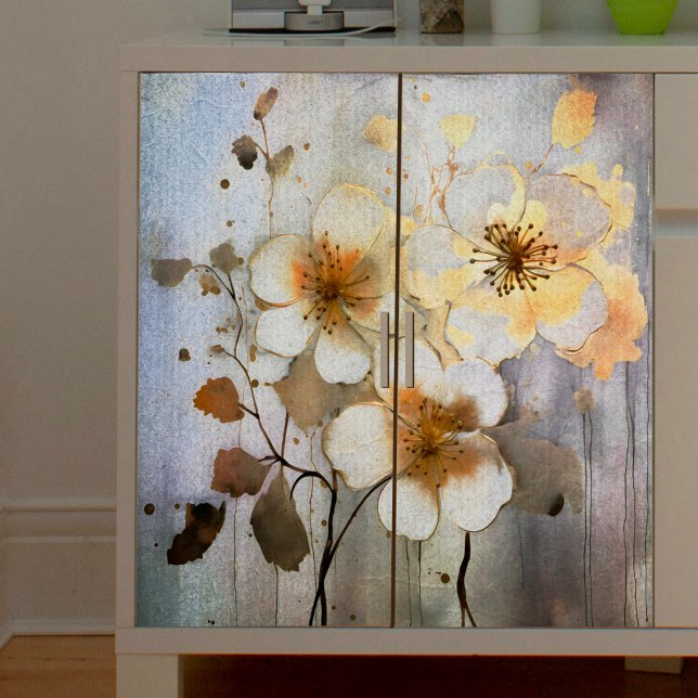 Mystical White Poppies Decoupage Tissue Paper (Creator Uploaded)
