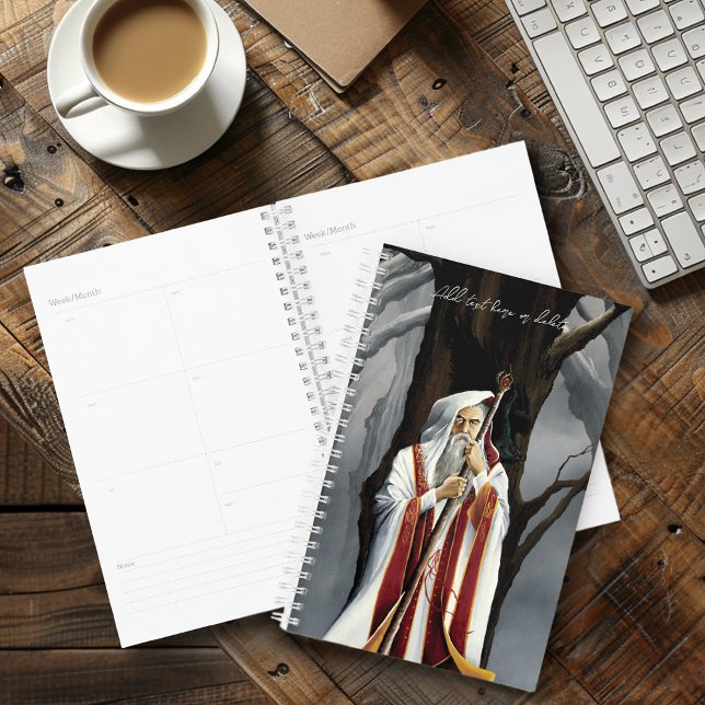 Mystical White Wizard Raven Oak Tree Fantasy Planner (Creator Uploaded)
