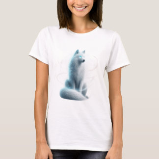 Mystical White Wolf – Guardian of the Spirit Realm T-Shirt