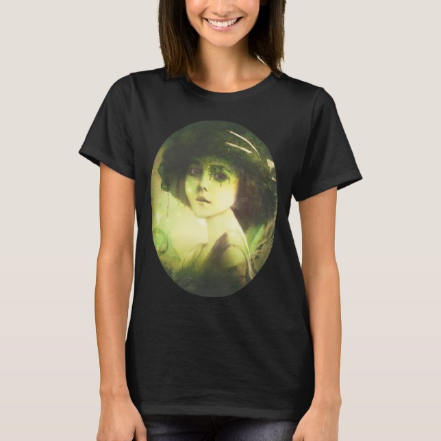 Mystical Willow Tree Fairy Fantasy Art T-Shirt (Front)