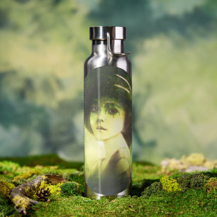 Mystical Willow Tree Fairy Fantasy Art Water Bottle