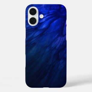Mystical Wings with Deep Blue Feathers iPhone 16 Plus Case