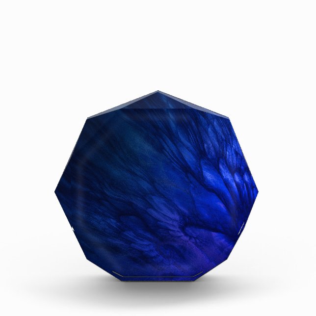 Mystical Wings with Deep Blue Feathers Photo Block (Front)