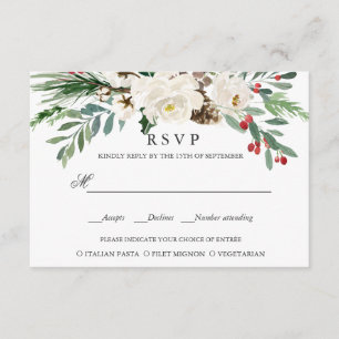 Mystical Winter   WEDDING  RSVP MEAL CHOICE
