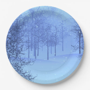 Mystical Winter Wonderland on a Paper Plate