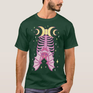 Mystical Witch Bat Esoteric Magic Night Halloween T-Shirt