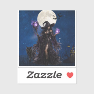 Mystical Witch Halloween Moon T-Shirt