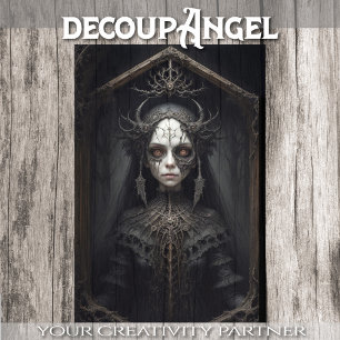 Mystical Witch: Petra - Decoupage -  Tissue Paper