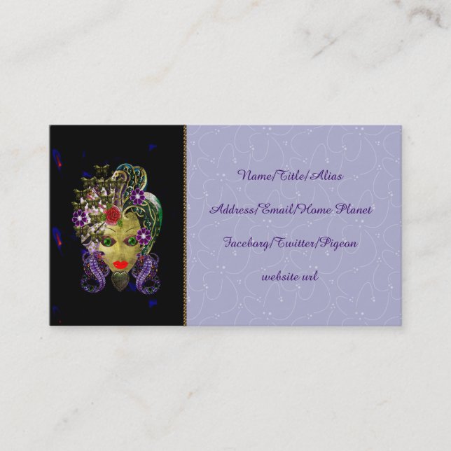 Mystical Witchy Woman Business Card (Front)