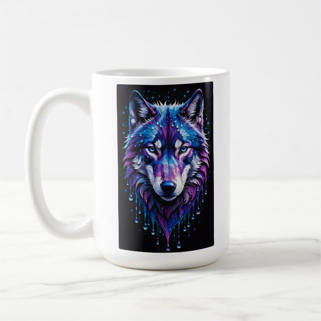Mystical Wolf Coffee Mug (Left)