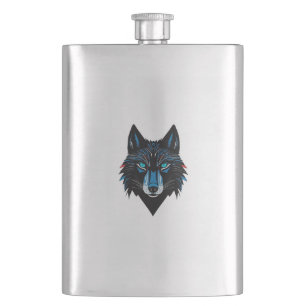 Mystical Wolf Flask