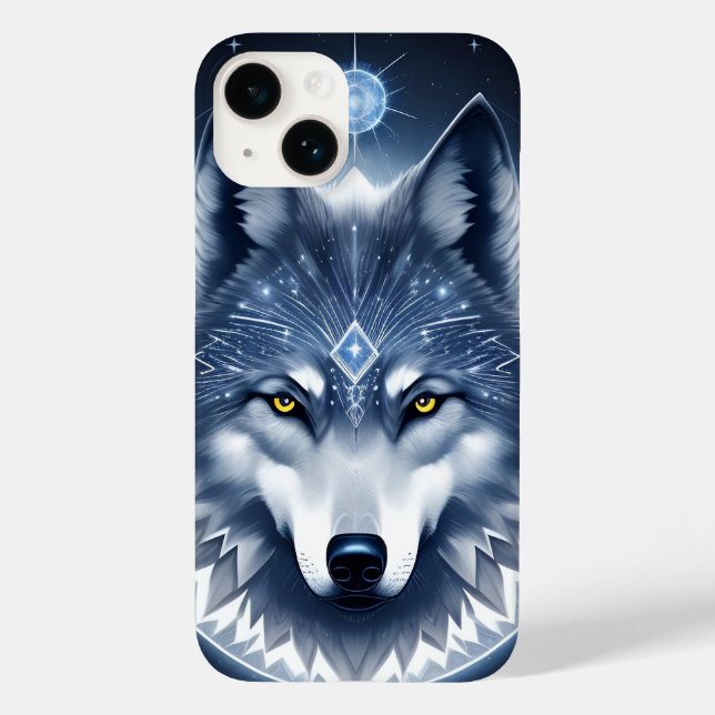Mystical Wolf Portrait Art Case-Mate iPhone Case (Back)