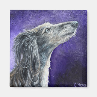 Mystical Wolfhound Magnet