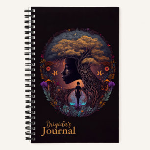 Mystical Woman of Nature Colourful Journal