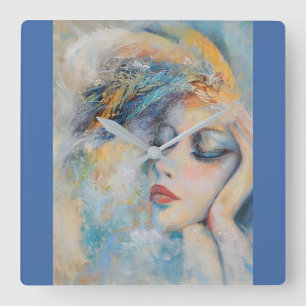 Mystical Woman Wall Art Clock